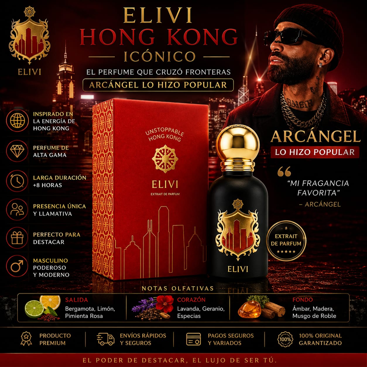 Elivi Hong Kong Men Extracto 50ml EDP